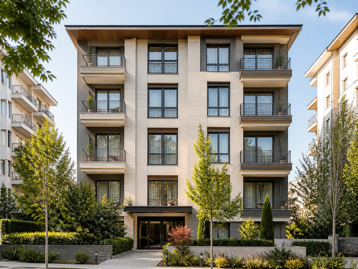Modern apartman binası